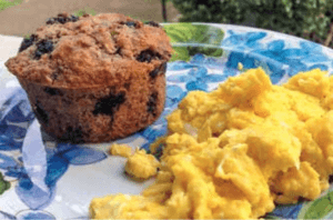 multi-grain milti-berry muffins